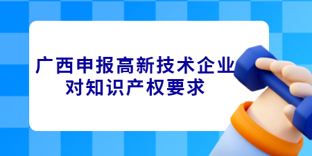 廣西申報高新技術企業對知識產權要求是什么？